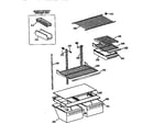 GE TBX18DASARHA shelf assembly diagram