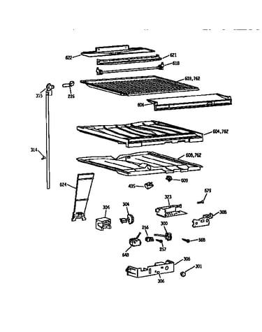 Compartment separator asm.