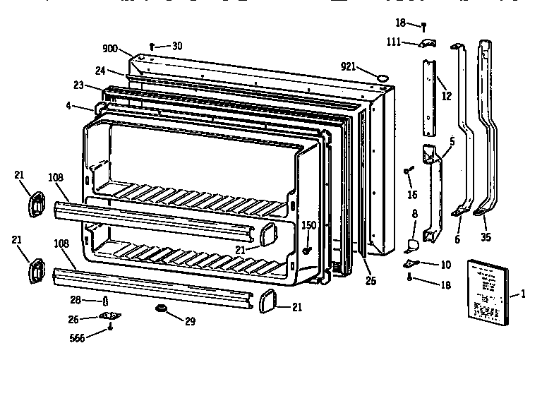 FREEZER DOOR