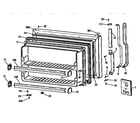 GE TBX18JASARAD freezer door diagram
