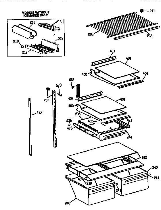 Shelf parts