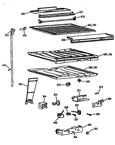 Compartment separator parts