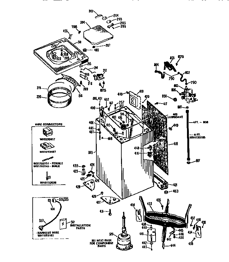 Cabinet and suspension asm.