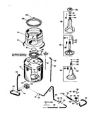 Tub, basket and agitator
