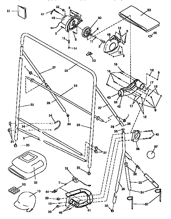 EXPLODED DRAWING-MODEL NO. DR101230/LP101230