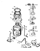 Tub, basket and agitator