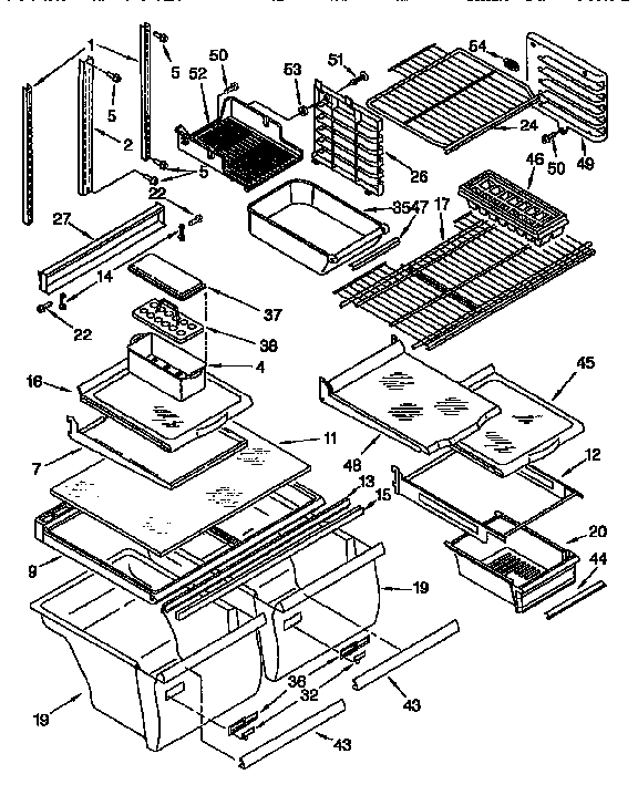 Shelf parts