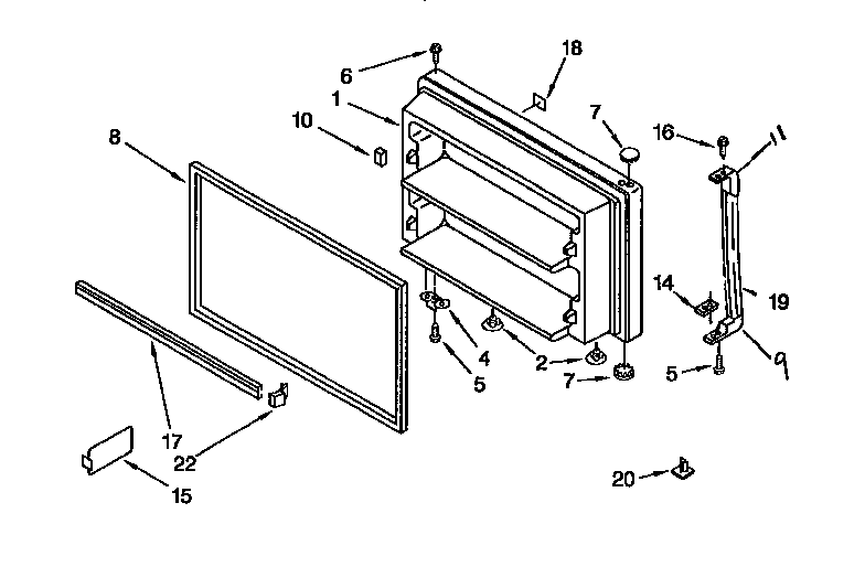 Freezer door parts
