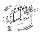 Kenmore 6651677992 frame and console parts diagram