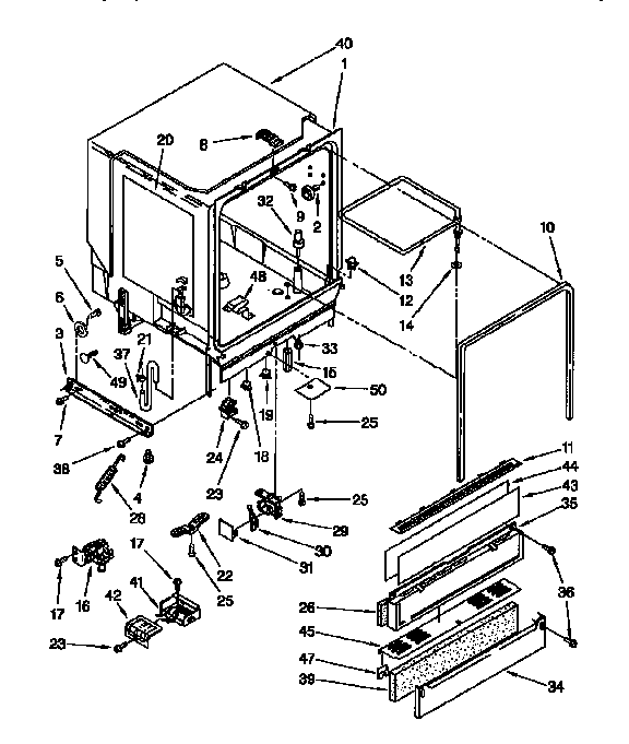 Tub assembly parts