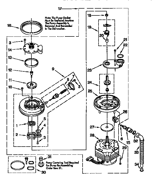Pump and motor parts