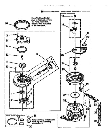 Pump and motor parts