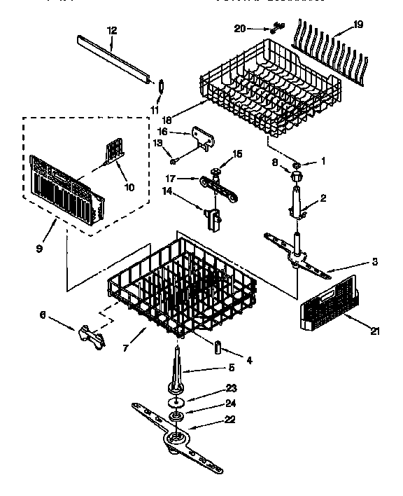 Dishrack parts