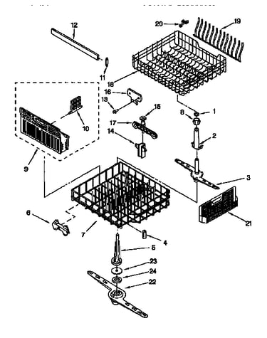 Dishrack parts
