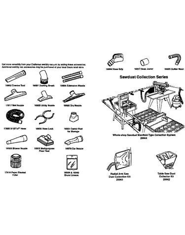 Accessories and attachments