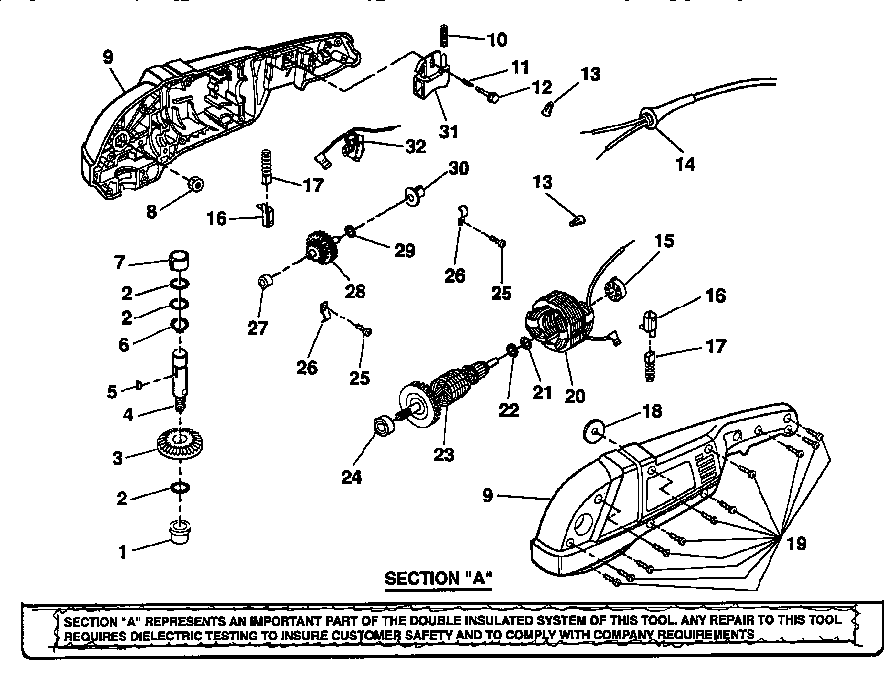 Field and armature assembly
