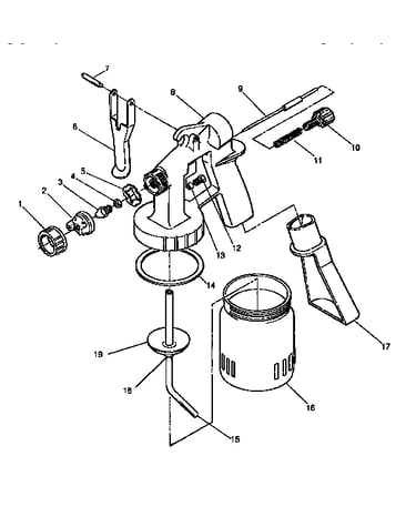 Spray gun assembly