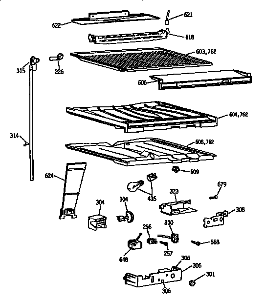 Compartment separator assembly
