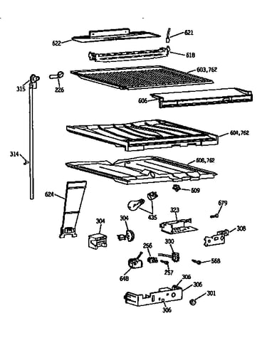 Compartment separator assembly