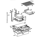 GE TBX21JISRRAD shelf assembly diagram