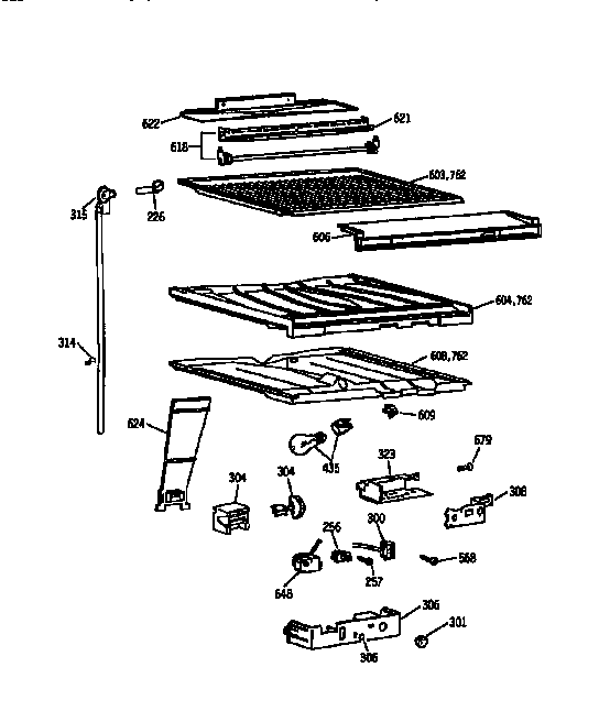 Compartment separator asm