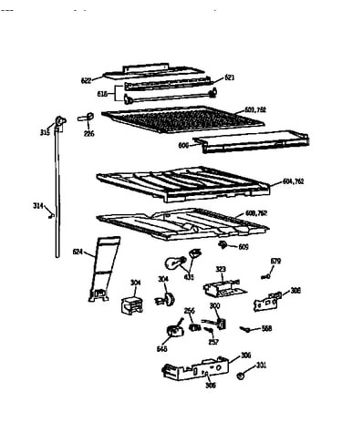 Compartment separator asm