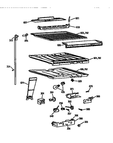 Compartment separator asm