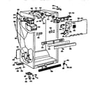 GE TBX21JISYRAD cabinet assembly diagram