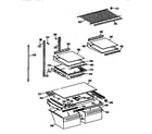 GE TBX21JISYRAD shelf assembly diagram