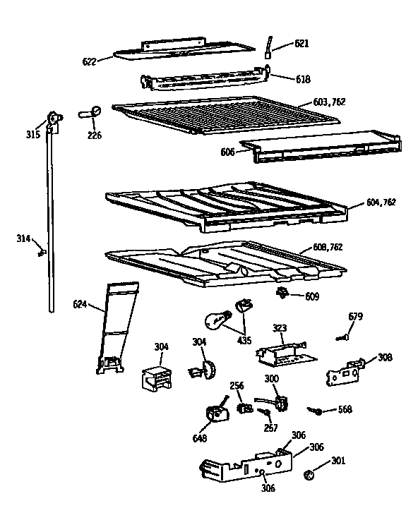 Compartment separator asm