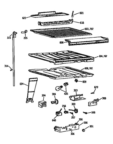 Compartment separator asm