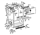 GE TBX18DASJRWH cabinet assembly diagram