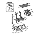 GE TBX18DASJRWH shelf assembly diagram