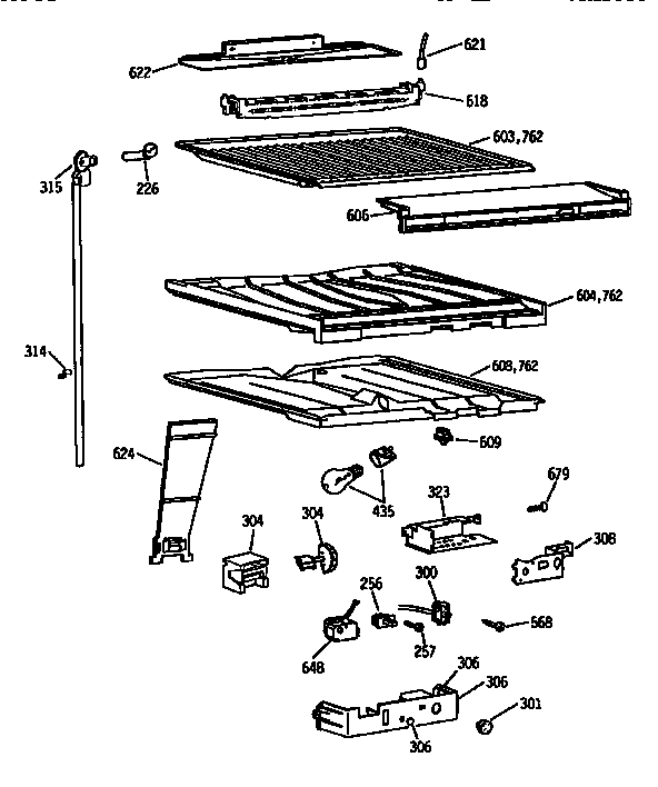 Compartment separator assembly
