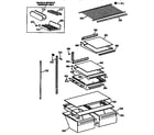 GE TBX18JISJRAD shelf assembly diagram