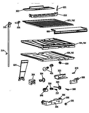 Compartment separator asm