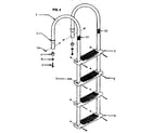 Muskin AL109 swimming pool ladder assembly diagram