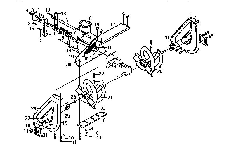 Auger housing