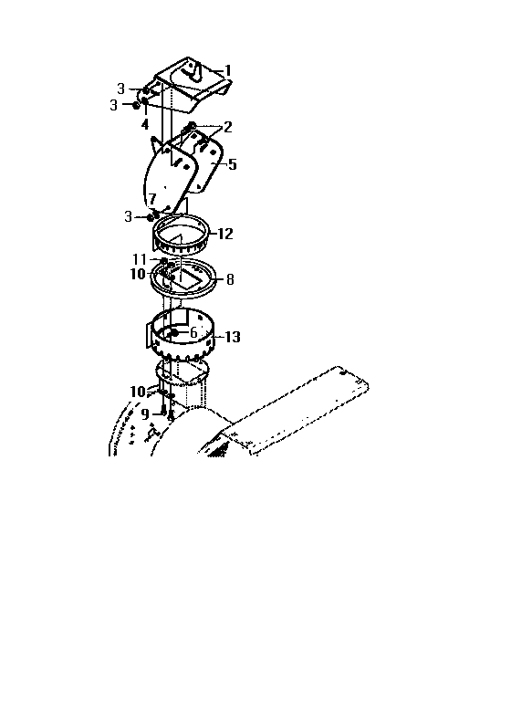 Remote discharge chute