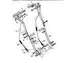 Craftsman 536886332 left and right handle assembly diagram