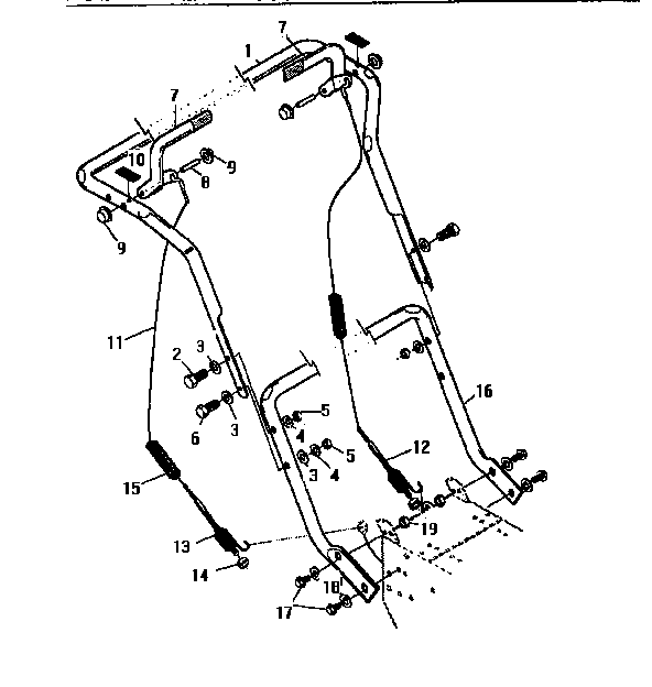 Left and right handle assembly