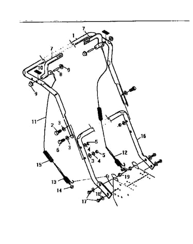 Left and right handle assembly