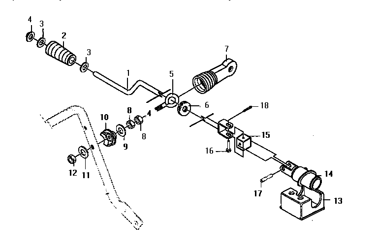 Chute rod assembly