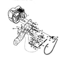 Craftsman 536884580 engine and drive assembly diagram