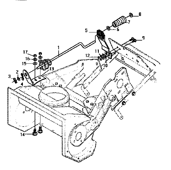 CHUTE CONTROL ROD