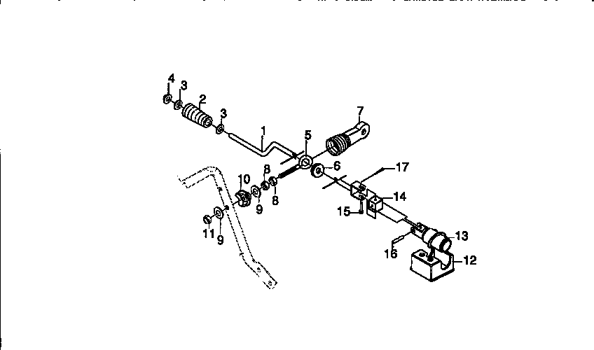 CHUTE CONTROL ROD