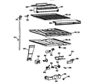 GE TBX18JISGRAD compartment separator assembly diagram