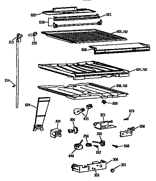 Compartment separator assembly