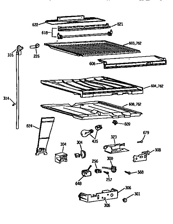 Compartment separator asm