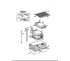GE TBX18JISYRWH shelf assembly diagram